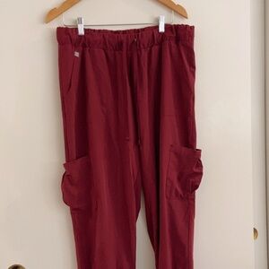 Hanes Women’s Wine Red Scrub bottoms